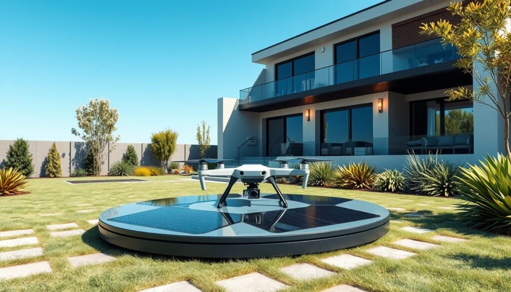 espaço residencial para drones